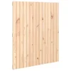 Vidaxl Stensko posteljno vzglavje 95,5x3x110 cm trdna borovina