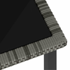 Vrtni blagovaonski stol sivi 140 x 70 x 73 cm od poliratana
