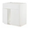 METOD Pod.elem.sudop. i 2vrata/front, bela/Stensund bela, 80x60 cm