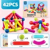 Magnetne kocke / štapići za decu - set 42 komada