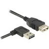 Delock USB 2.0 priključni kabel, ploski, kotni [1x USB 2.0 vtič A - 1x USB 2.0 vtičnica A] 2 m