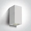 ZIDNA SVJETILJKA 2xGU10/7W IP65 BIJELA 165x77x70mm