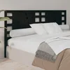 Vidaxl vidaXL Vzglavje postelje črno 206x4x100 cm masivni borov les