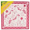 Crayola: Platno za slikanje z motivom samoroga - 20 x 20 cm
