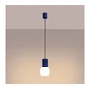Sollux SL.1739 - Luster na sajli HALO 1xG9/8W/230V prečnik 12 cm plava