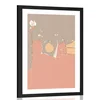Plakat s paspartujem skrit napis - 60x90 white