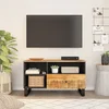 Vidaxl TV omarica 80x33x46 cm trden mangov les in inženirski les