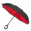 Blooming Brollies Ženski goli dežnik Inside Out Plain Red Umbrella EDIO RED