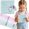 STARPAK Bubble Tea Dnevnik za najstnice z ključavnico, zvezek z vrsticami za dekleta 13x13 cm