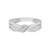 Diamant Exquis Prstan Ring aus 375 Weißgold mit Diamant srebrna