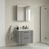 HANAH HOME Kupatilski ormarić sa umivaonikom i ogledalom (2 komada) Bari 65 v2 230
