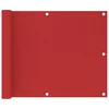 Vidaxl Balkonsko platno rdeče 75x500 cm HDPE