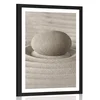 Plakat s paspartujem sprostitveni kamen - 40x60 silver
