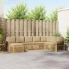 Set vanjskih sofa 8 pcs Bijela i bež 306 x 187,5 x 73 cm
