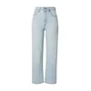 LEVIS  Kavbojke RIBCAGE STRAIGHT svetlo modra