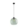 Luster na lanku CUBUS 1xE27/15W/230V crna/zadimljena zelena