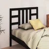 Vidaxl vidaXL Vzglavje postelje črno 81x4x100 cm masivni borov les