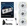 Lian Li 12TLLCD1W3W Hladilni sistem za računalnik Računalniško ohišje Ventilator 12 cm Bela