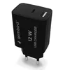 GEMBIRD USB Punjač TA-UC-2AC12-01-BK, USB A, USB C, 2.4 A, Crni