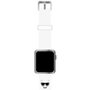 Karl Lagerfeld silikonski pašček za uro za Apple Watch 38/40 mm - Choupettes Head bel - KLAWMSLCW