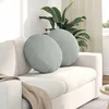 Jastučići za sjedenje 2 pcs Svijetlo siva O50 x 19 cm Baršun