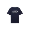 TOM TAILOR Majica temno modra/bela