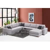 Atelier del Sofa Ugaona garnitura Lena 94x85x296cm Svetlosiva