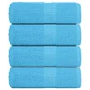 Vidaxl Brisače za goste FROGN 4 kosi turkizne 30x50 cm 360 g/m2