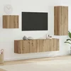 vidaXL TV omarica 4 pcs Umetni hrast Konstruiran les