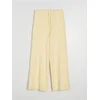 Sinsay - Wide leg pantalone od mekane trikotaže sa mješavinom viskoze soft touch - žuto
