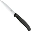 Victorinox Nož za zelenjavo z nazobčanim rezilom, dolžine 100/212 mm - črne barve