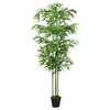 Greatstore Umetno bambusovo drevo 384 listov 120 cm zeleno
