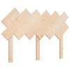 Vidaxl Posteljno vzglavje 122,5x3x80,5 cm trdna borovina