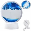 Verkgroup USB LED RGB 3D namizna steklena peščena slika 19cm modra