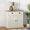 Komoda s ladicama VIGO 78x40x75 cm bijela od masivne borovine