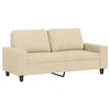 Vidaxl Kavč dvosed krem 140 cm blago