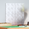 Stepenica Četvrtasti 4 pcs Srebrno 20 x 20 cm Aluminij
