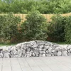 Lučne gabionske košare 2 kom 400x50x40/60 cm pocinčano željezo