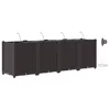 Vrtna saksija 4 pcs Smeđa 160 x 40 x 52 cm Plastika