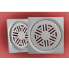 Podna rešetka 150x150 / fi 130mm inox 1.2 model 2 ( 23981 )