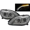 OEM Kristalni LED farovi Mercedes W220 S-Class, 2002-2005, Hrom