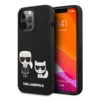 Maska Karl Lagerfeld Silicone Case Karl&Choupette za iPhone 13 Pro 6.1 in crna.