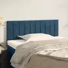 Vidaxl vidaXL Vzglavje za posteljo temno modro 90x5x78/88 cm žametno