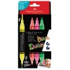 MARKER AKRILNI OBOSTRANI SHAKE&PAINT NEON FABER CASTELL 285505/4BOJE BLISTER
