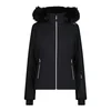 CMP WOMAN JACKET ZIP HOOD, ženska skijaška jakna, crna 35W0236F