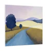 Canvas Slika na platnu Plavo drvo, 140x140cm, Sa ramom, Beli