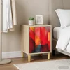Vidaxl Nočna omarica HEESCH Sonoma hrast 36 x 33 x 50 cm