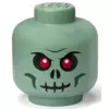 LEGO glava za odlaganje (velika): Zeleni skeleton