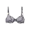 LASCANA Bikini zgornji del antracit / bela
