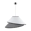 Duolla - Luster na sajli COCO 1xE27/40W/230V prečnik 50 cm bela/crna